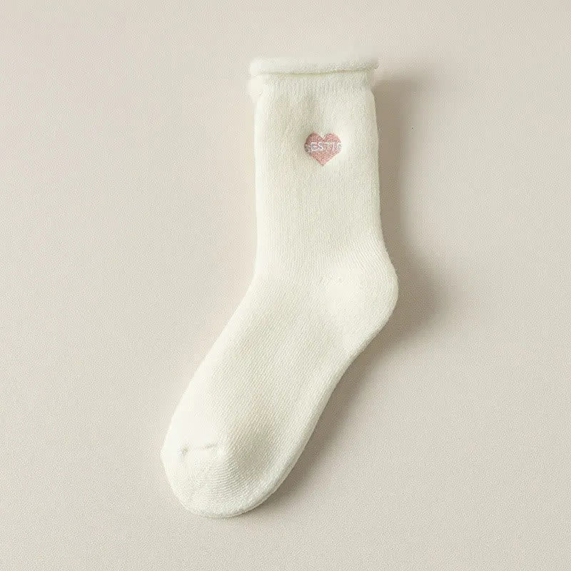 Full Fleece Quarter Socks(3 Pairs) - White - EU36-40(US3-7) - image 9