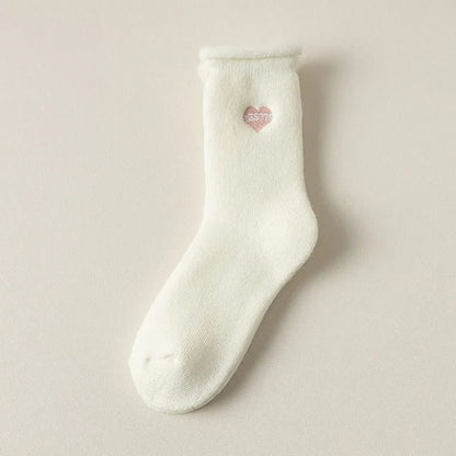 Full Fleece Quarter Socks(3 Pairs) - White - EU36-40(US3-7) - image 9