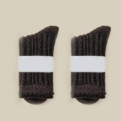 Plush Soft Quarter Socks(3 Pairs) - Dark Grey - EU36-40(US3-7) - image 9