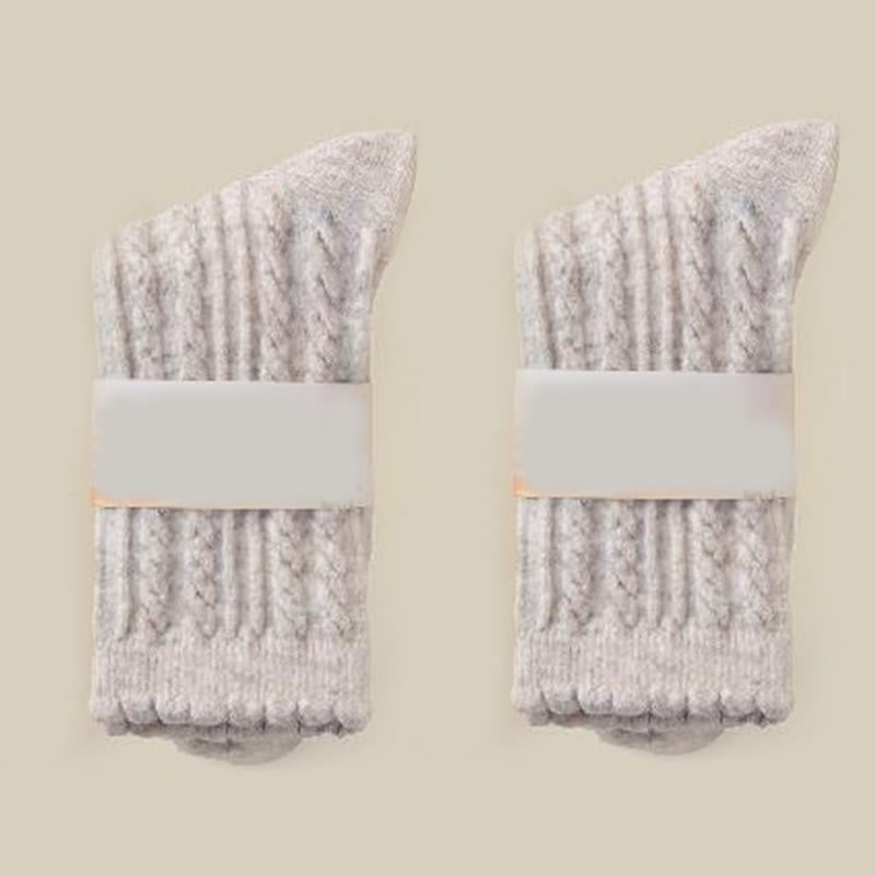 Plush Soft Quarter Socks(3 Pairs) - Apricot - EU36-40(US3-7) - image 16