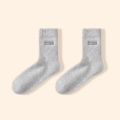 Keep Warm Quarter Socks(4 Pairs) - Light Gray - EU39-44(US6-10) - image 14