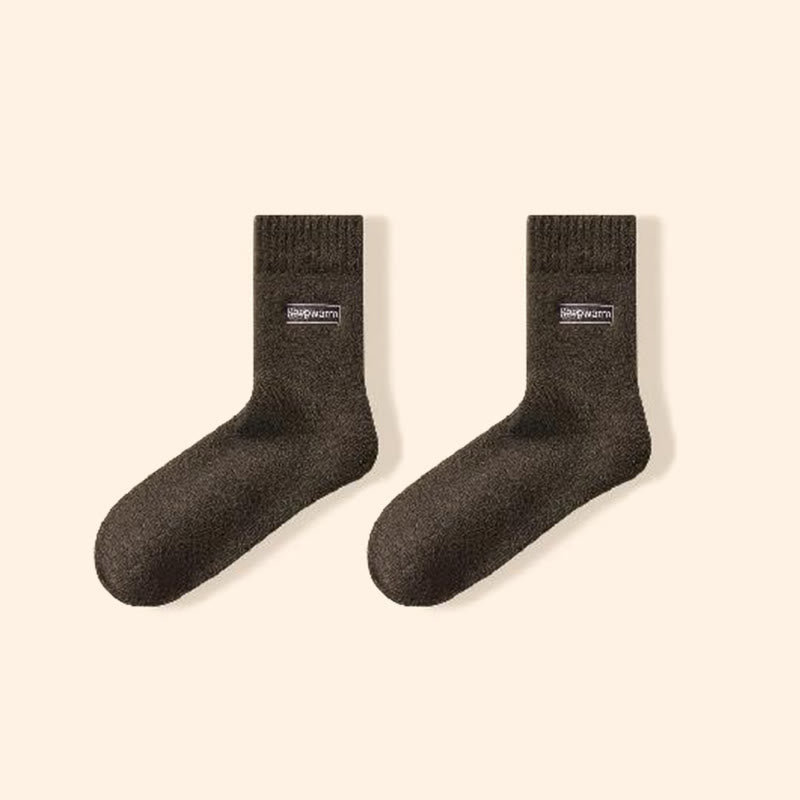 Keep Warm Quarter Socks(4 Pairs) - Army Green - EU39-44(US6-10) - image 15