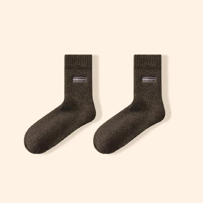 Keep Warm Quarter Socks(4 Pairs) - Army Green - EU39-44(US6-10) - image 15