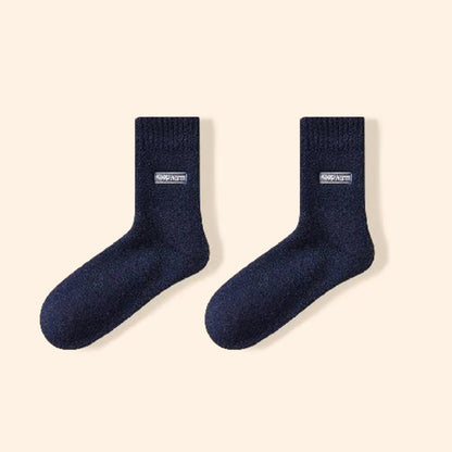 Keep Warm Quarter Socks(4 Pairs) - Navy Blue - EU39-44(US6-10) - image 16