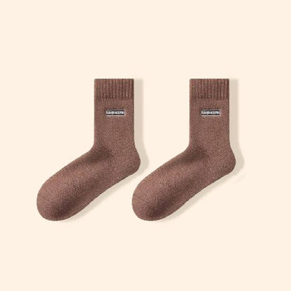 Keep Warm Quarter Socks(4 Pairs) - Coffee - EU39-44(US6-10) - image 17