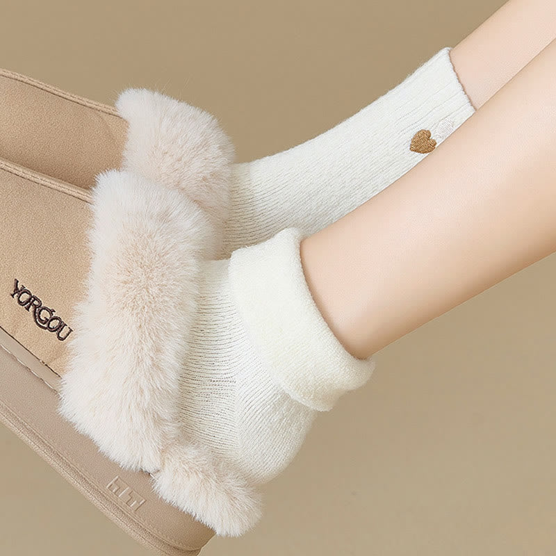 Heart Pattern Quarter Socks(3 Pairs) - image 6