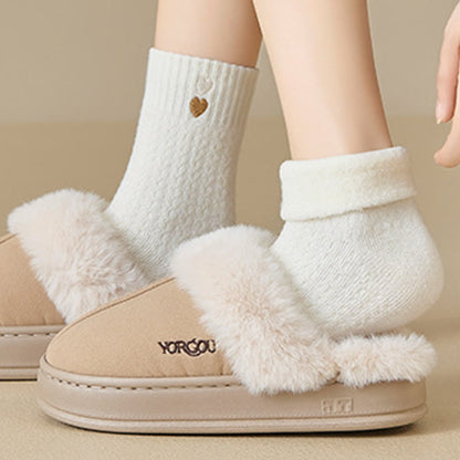 Heart Pattern Quarter Socks(3 Pairs) - image 1