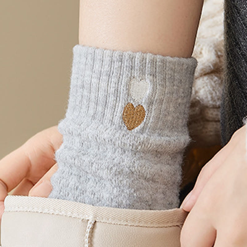 Heart Pattern Quarter Socks(3 Pairs) - image 4