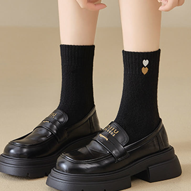 Heart Pattern Quarter Socks(3 Pairs) - image 8