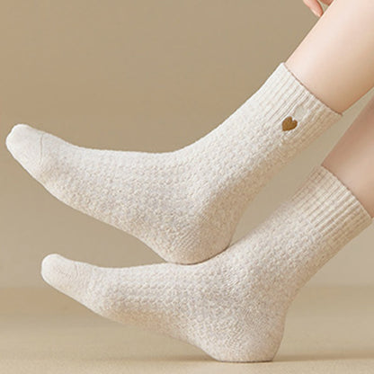 Heart Pattern Quarter Socks(3 Pairs) - image 3