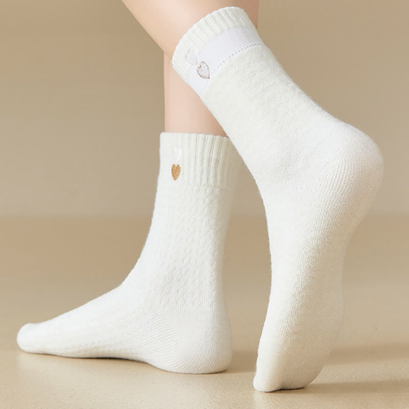 Heart Pattern Quarter Socks(3 Pairs) - image 7