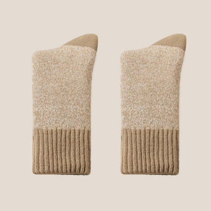 Cashmere Warmth Quarter Socks(2 Pairs) - Khaki - EU39-44(US6-10) - image 8