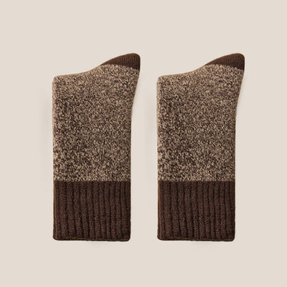 Cashmere Warmth Quarter Socks(2 Pairs) - Coffee - EU39-44(US6-10) - image 10