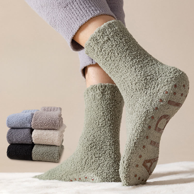 Anti Slip Sole Sleep Socks(4 Pairs) - image 11