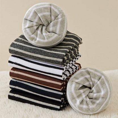 Stripe Pure Cotton Sleep Socks(3 Pairs) - image 12