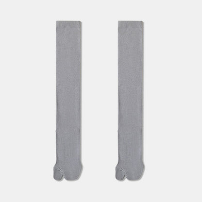 Tabi Knee High Sleep Socks(3 Pairs) - Grey - EU36-40(US3-7) - image 11