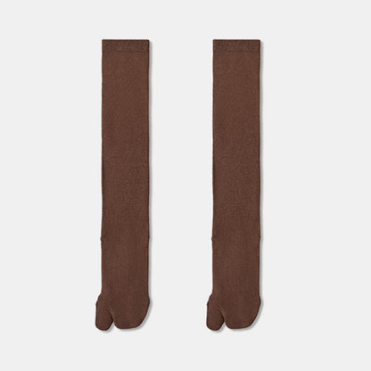 Tabi Knee High Sleep Socks(3 Pairs) - Coffee - EU36-40(US3-7) - image 13