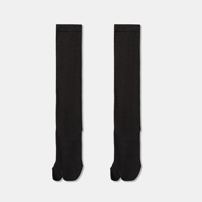 Tabi Knee High Sleep Socks(3 Pairs) - Black - EU36-40(US3-7) - image 12