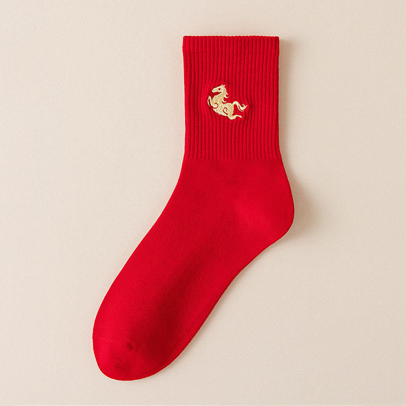 Lucky Horse Quarter Socks(5 Pairs) - image 15