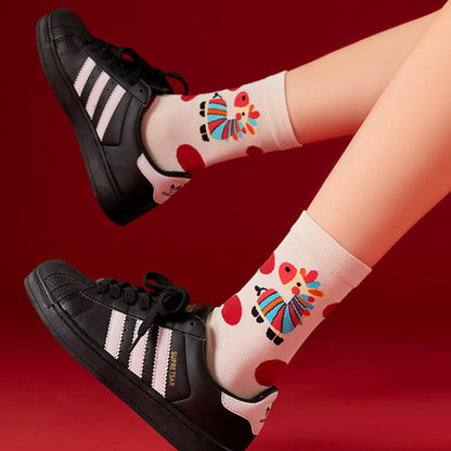 Rainbow Horse Quarter Socks(6 Pairs) - image 8