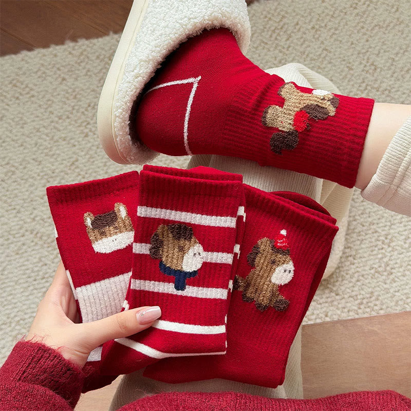 Cartoon Pony Quarter Socks(5 Pairs) - image 9