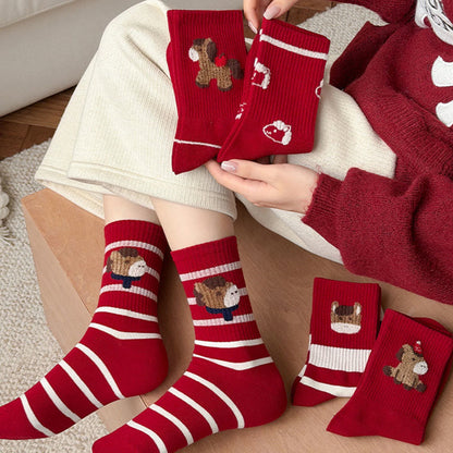 Cartoon Pony Quarter Socks(5 Pairs) - image 4