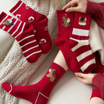 Cartoon Pony Quarter Socks(5 Pairs) - image 0