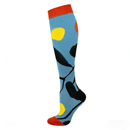 Graffiti Compression Socks(4 Pairs) - Blue - EU40-44(US7-10) - image 4