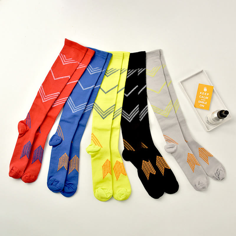 Sport Compression Socks(5 Pairs) - Multicolor - S/M - image 6
