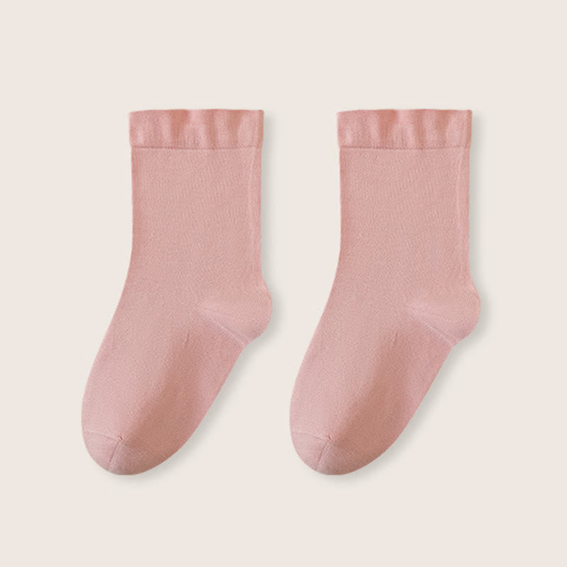 Cotton Wide Sleep Socks(3 Pairs) - Pink - EU36-40(US3-7) - image 15