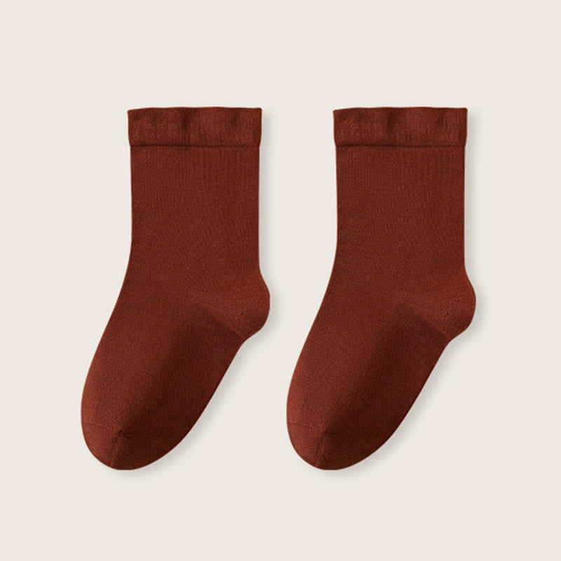 Cotton Wide Sleep Socks(3 Pairs) - Wine - EU36-40(US3-7) - image 16