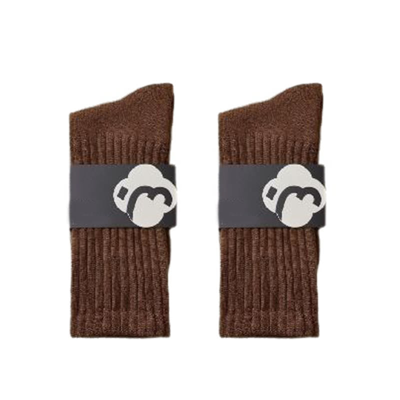 Absorbing Sweat Quarter Socks(4 Pairs) - Coffee - EU39-44(US6-10) - image 18