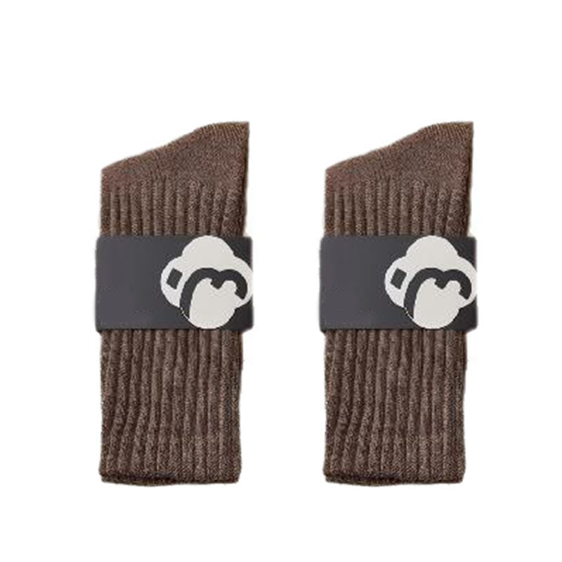 Absorbing Sweat Quarter Socks(4 Pairs) - Brown - EU39-44(US6-10) - image 20