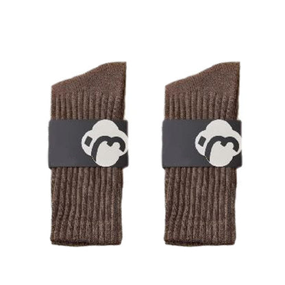 Absorbing Sweat Quarter Socks(4 Pairs) - Brown - EU39-44(US6-10) - image 20