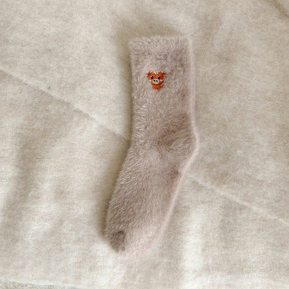 Cozy Cow Quarter Socks(5 Pairs) - Khaki - EU36-42(US3-8.5) - image 12