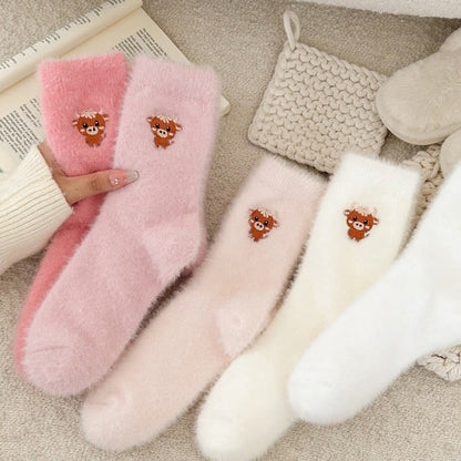 Cartoon Cow Quarter Socks(5 Pairs) - image 2