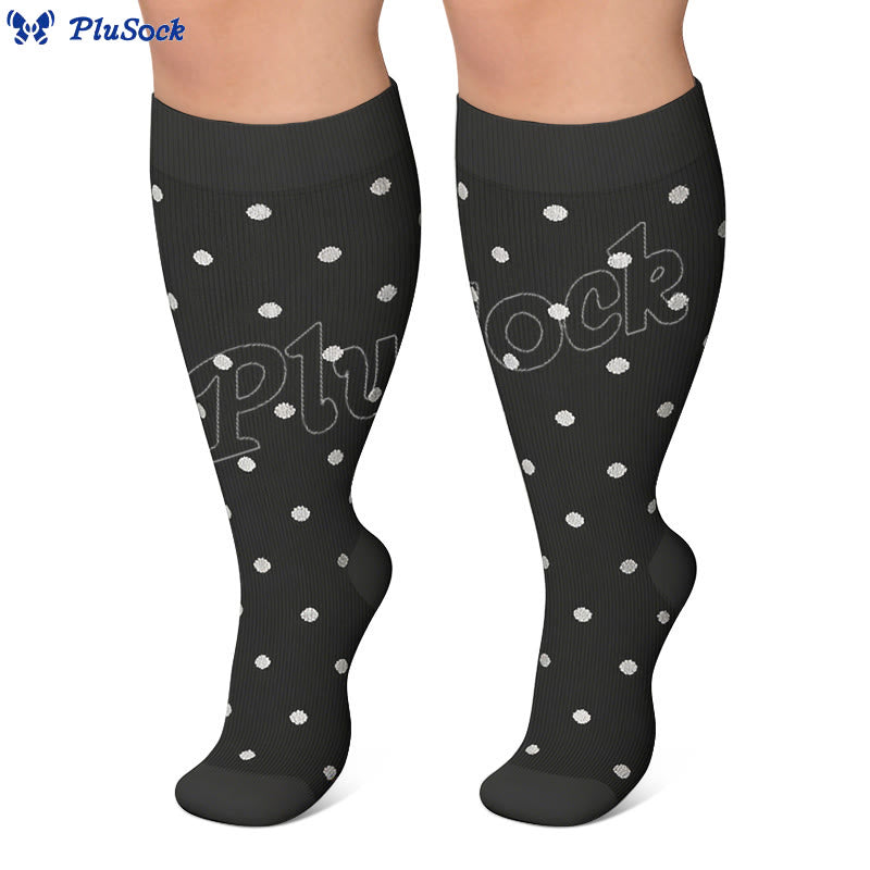 Plus Size Rhombus Compression Socks 2XL-7XL(3 Pairs) - image 9