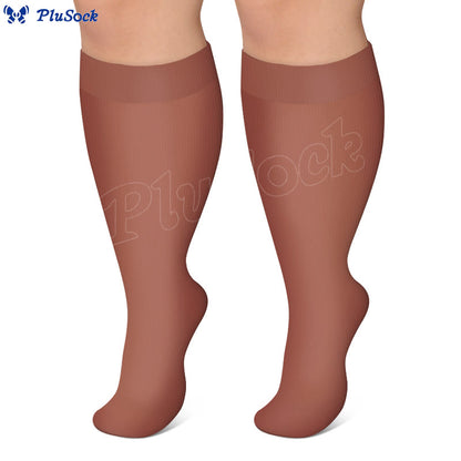 Plus Size Wide Calf Compression Socks(3 Pairs) - image 6