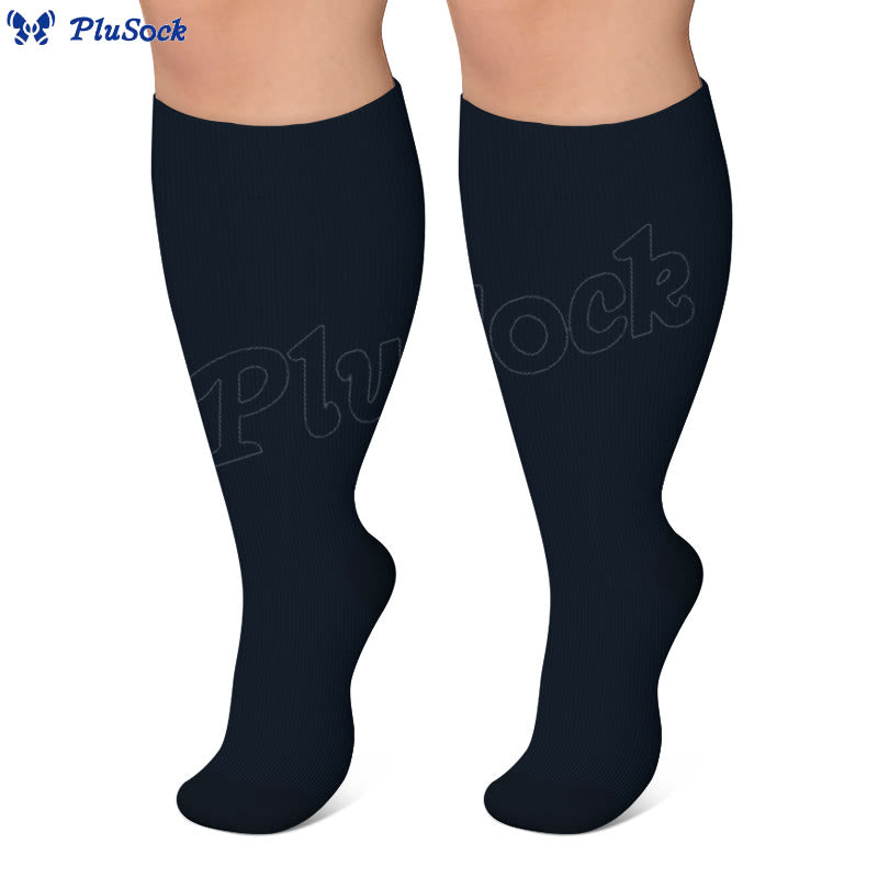 Plus Size Wide Calf Compression Socks(3 Pairs) - image 7
