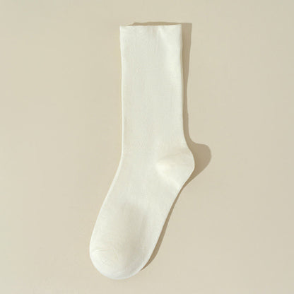 Skin Friendly Cotton Sleep Socks(8 Pairs) - Beige - EU36-40(US3-7) - image 8