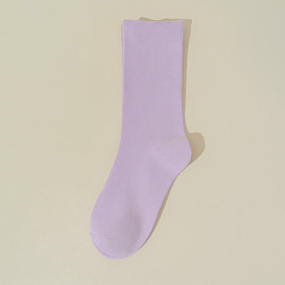 Skin Friendly Cotton Sleep Socks(8 Pairs) - Purple - EU36-40(US3-7) - image 15