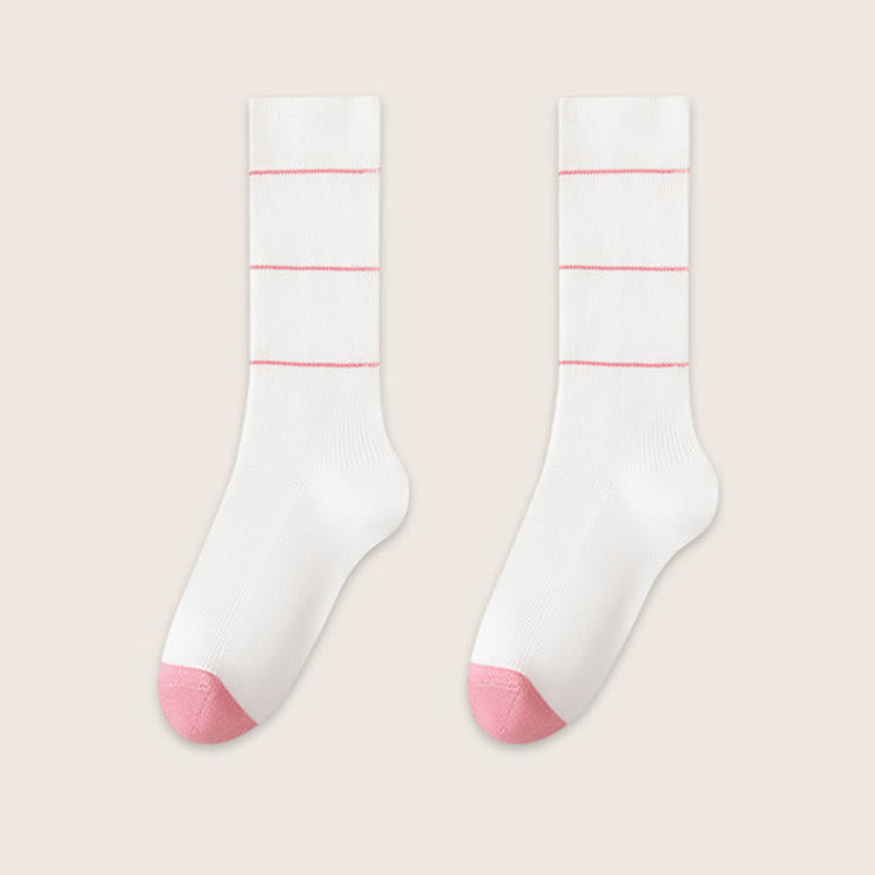 Soft Natural Dyeing Sleep Socks(3 Pairs) - White - EU39-45(US6-11) - image 8
