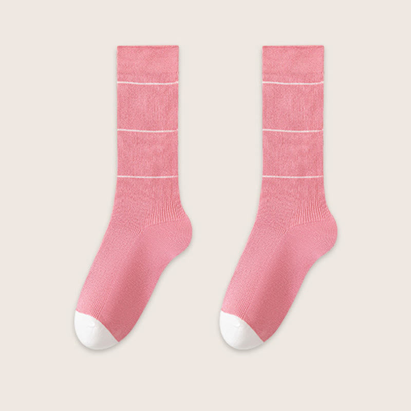 Soft Natural Dyeing Sleep Socks(3 Pairs) - Pink - EU39-45(US6-11) - image 10