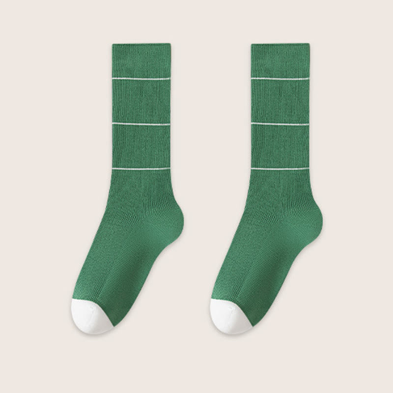 Soft Natural Dyeing Sleep Socks(3 Pairs) - Green - EU39-45(US6-11) - image 11