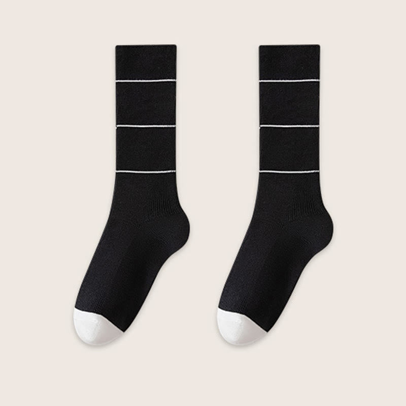 Soft Natural Dyeing Sleep Socks(3 Pairs) - Black - EU39-45(US6-11) - image 9