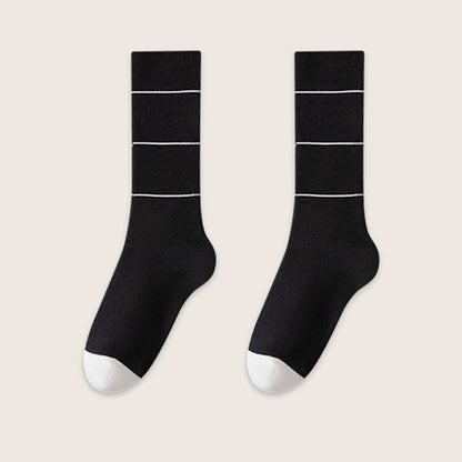 Soft Natural Dyeing Sleep Socks(3 Pairs) - Black - EU39-45(US6-11) - image 9