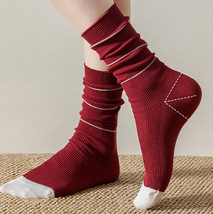 Soft Natural Dyeing Sleep Socks(3 Pairs) - image 2