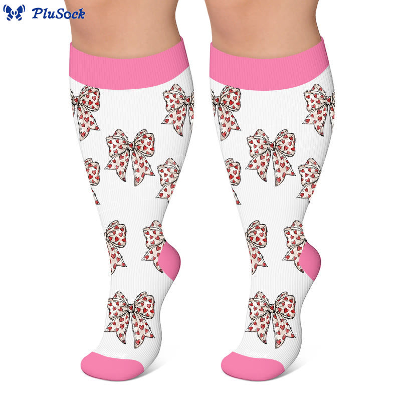 Plus Size Flag Butterfly Compression Socks - image 2