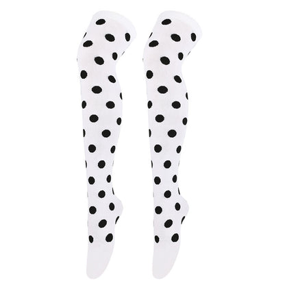 Funny Polka Dots Thigh Highs Socks(5 Pairs) - image 7