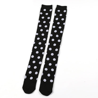 Funny Polka Dots Thigh Highs Socks(5 Pairs) - image 14